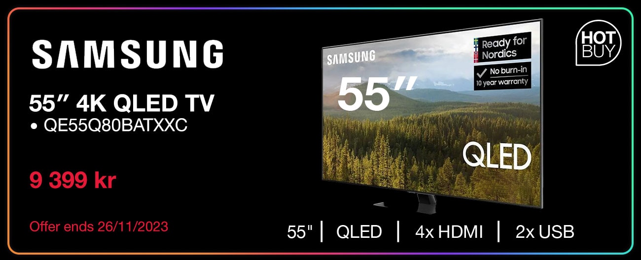 Samsung QE55Q80BATXXC 55inch 4K QLED TV