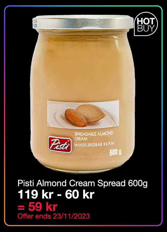 Pisti Almond Cream Spread 600g